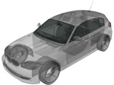 BMW 180i (2009) 3D Model