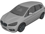 BMW 225i Active Tourer 3D Model preview