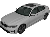 BMW 3-Series (2020) 3D Model preview