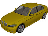 BMW 3-Series Sedan (2005) 3D Model preview