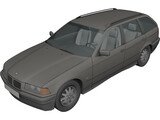 BMW 325i Touring (1995) 3D Model preview