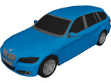 BMW 330i Touring (2011) 3D Model preview