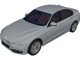 BMW 335i Sedan [F30] (2015) 3D Model preview