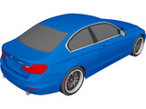 BMW 335i Coupe [F30] (2012) 3D Model preview
