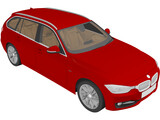 BMW 335i Touring [F31] (2012) 3D Model