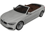 BMW 4-Series 435i Convertible [F32] (2014) 3D Model preview