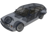 BMW 5-Series E34 Touring (1991) 3D Model