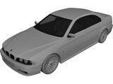 BMW 5-Series E39 3D Model preview