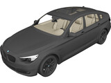 BMW 5-Series Gran Turismo (2010) 3D Model preview