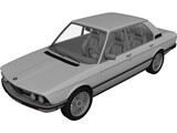 BMW 528i E12 3D Model preview