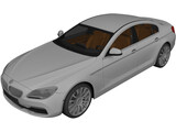 BMW 6-Series Gran Coupe (2015) 3D Model preview