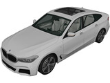 BMW 6-Series Gran Turismo M Sport (2017) 3D Model preview