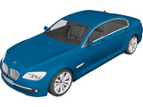 BMW 7-series (2009) 3D Model preview