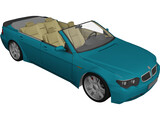 BMW 7-series Convertible 3D Model preview