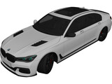 BMW 7-Series G12 (2016) 3D Model preview
