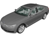 BMW 740Le [G12] (2015) 3D Model preview