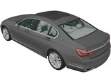BMW 740Le [G12] (2015) 3D Model