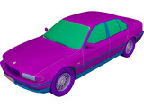 BMW 750i (1995) 3D Model preview