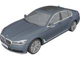 BMW 750i 7-series [G11] (2016) 3D Model preview