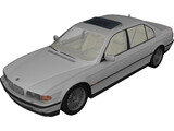 BMW 750iL 3D Model preview