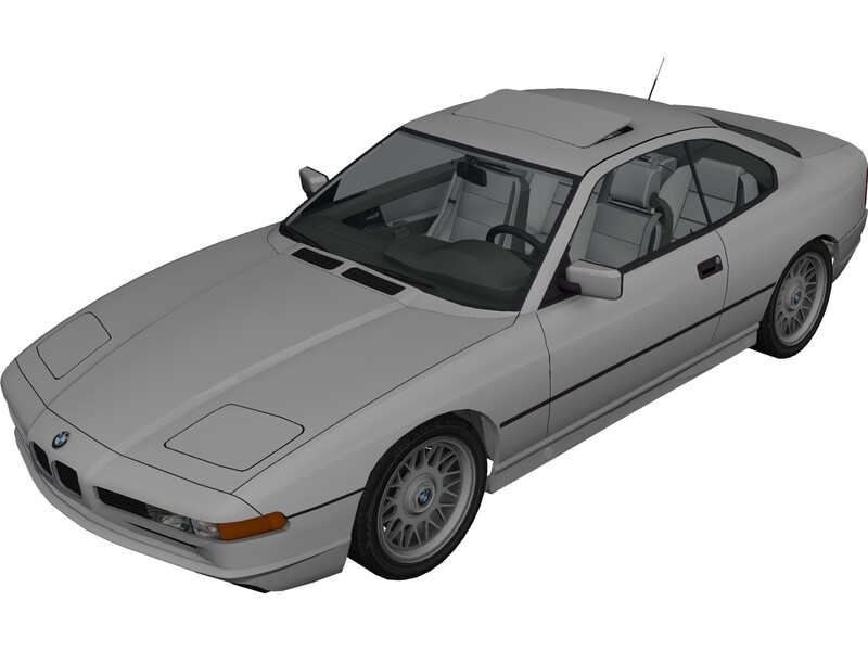 BMW 850i (E31) (1989-1994) 3D Model