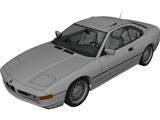 BMW 850i (E31) (1989-1994) 3D Model preview