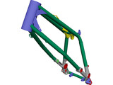 BMW G450X Frame (2009) 3D Model preview