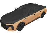 BMW i7 [M70] (2024) 3D Model preview