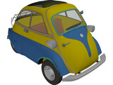 BMW Isetta 250 with Interior (1956) 3D Model