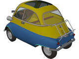 BMW Isetta 250 with Interior (1956) 3D Model