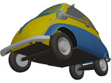BMW Isetta 250 with Interior (1956) 3D Model