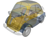 BMW Isetta 250 with Interior (1956) 3D Model