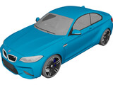 BMW M2 (2017) 3D Model preview