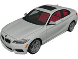 BMW M235i (2015) 3D Model preview