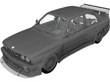 BMW M3 E30 (1991) 3D Model preview