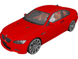 BMW M3 E92 3D Model preview
