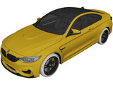 BMW M4 3D Model preview