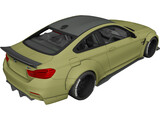 BMW M4 LB Performance 3D Model preview