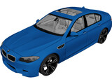 BMW M5 (2012) 3D Model preview