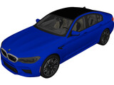 BMW M5 [F90] (2018) 3D Model preview