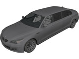 BMW M5 Limo 3D Model preview