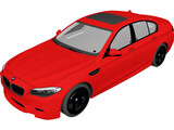 BMW M5 Sedan [F10] (2012) 3D Model preview