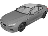 BMW M6 Coupe (2014) 3D Model preview