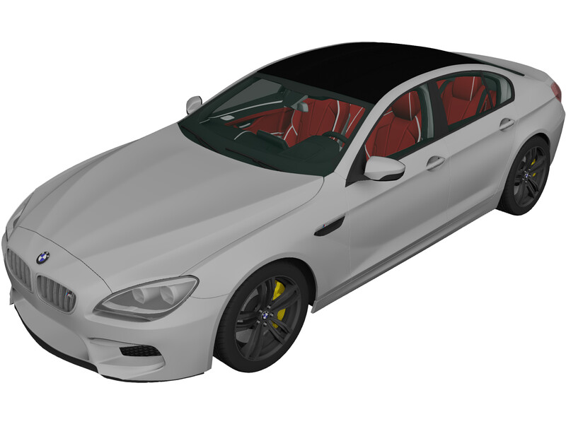 BMW M6 Gran Coupe [F06] (2013) 3D Model