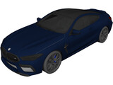 BMW M8 Competition (2020) 3D Model preview