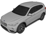 BMW X1 (2016) 3D Model preview