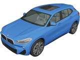 BMW X2 M Sport (2018) 3D Model preview
