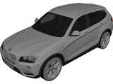 BMW X3 F25 (2012) 3D Model preview