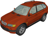 BMW X5 4.6i (2001) 3D Model preview