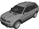 BMW X5 E53 4.8 iS (2006) 3D Model preview